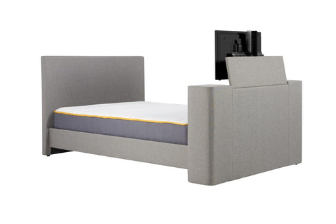 Plaza Fabric Tv Bed Grey